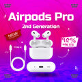 AirPods Pro 2nd Genaration with MagSafe Charging Case USB C Type MADE IN DUBAI Best Bluetooth Earbuds IPX4 Waterproof & Water Resistant In-Ear Earphone